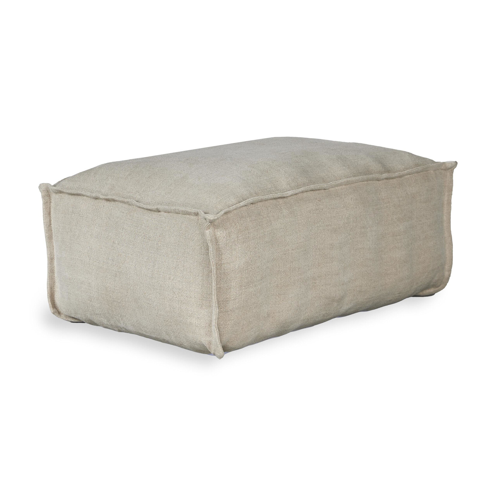 Quax Pouf Ottoman pour Fauteuil Linen Lounger Beige