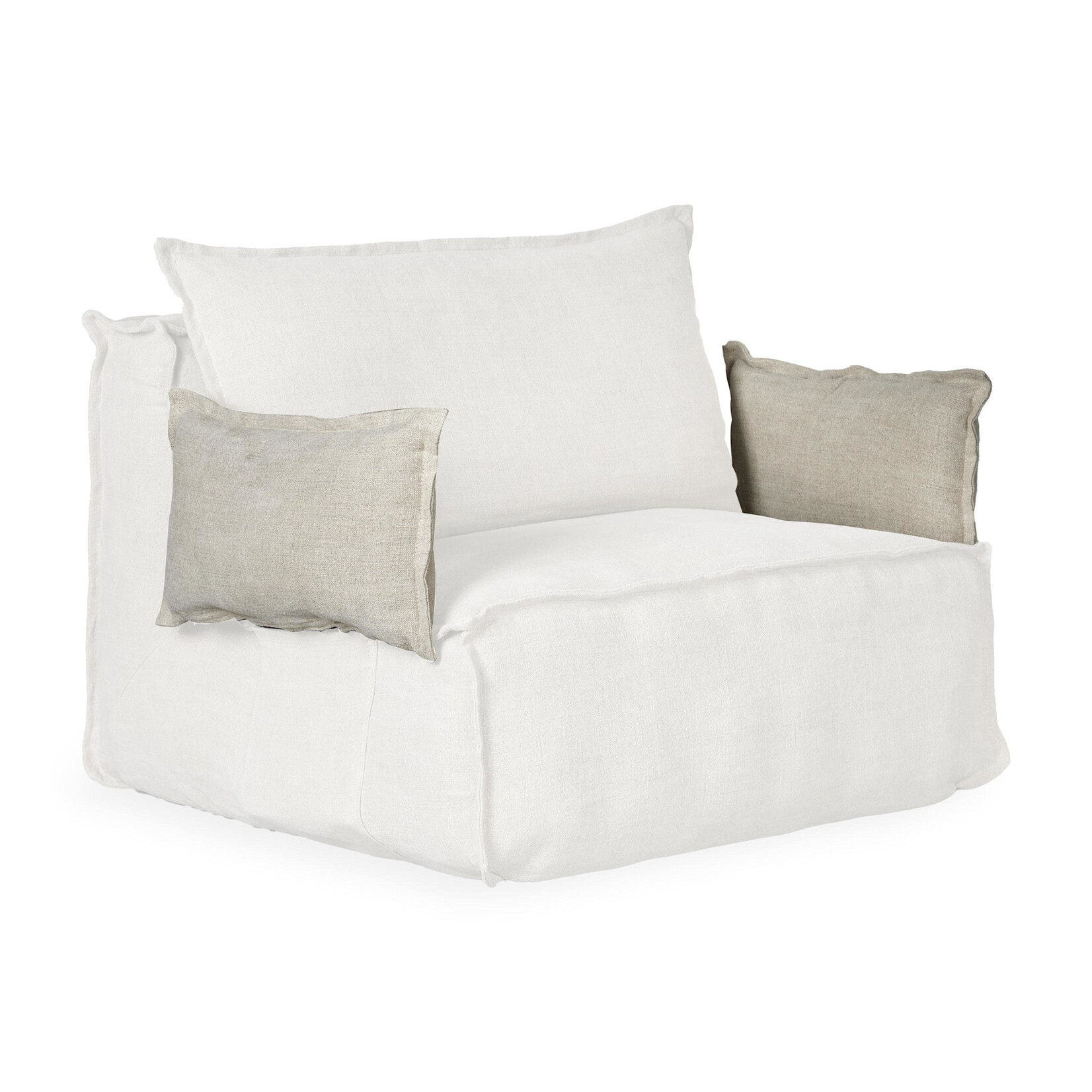 Quax Accoudoirs pour Fauteuil Linen Lounger Beige