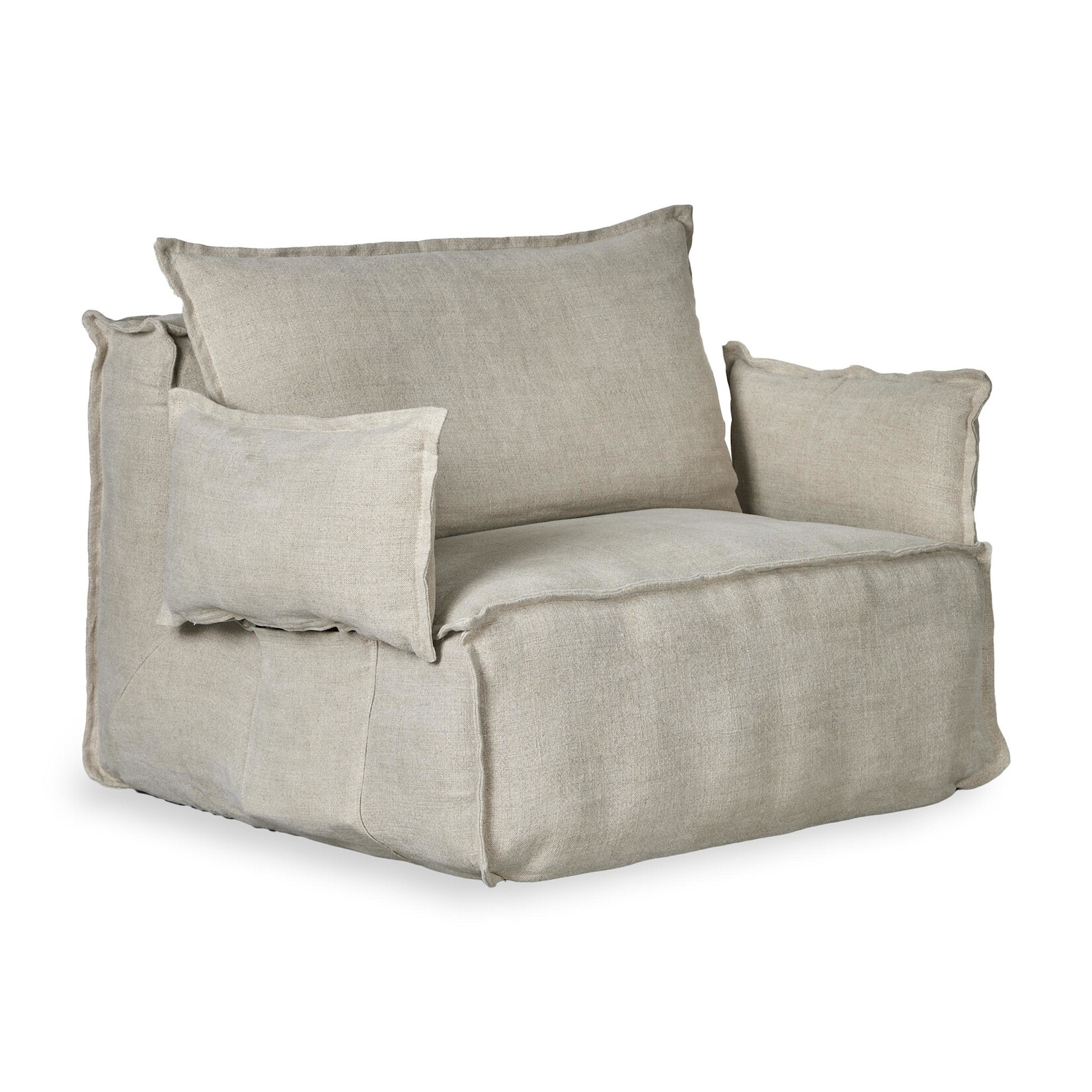 Quax Accoudoirs pour Fauteuil Linen Lounger Beige