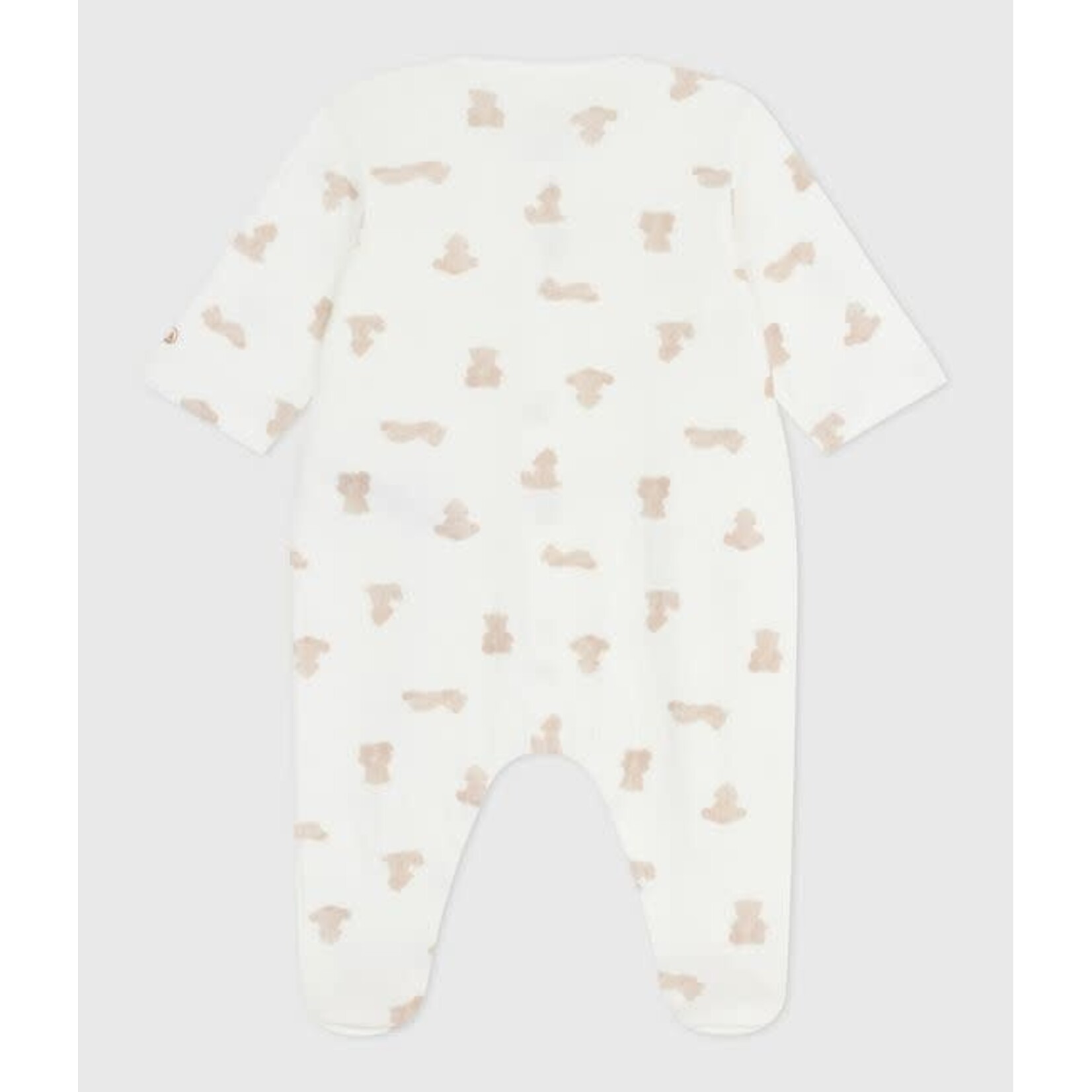 Petit Bateau Dors Bien Pyjama Bébé Tubique Blanc Imprimé Oursons