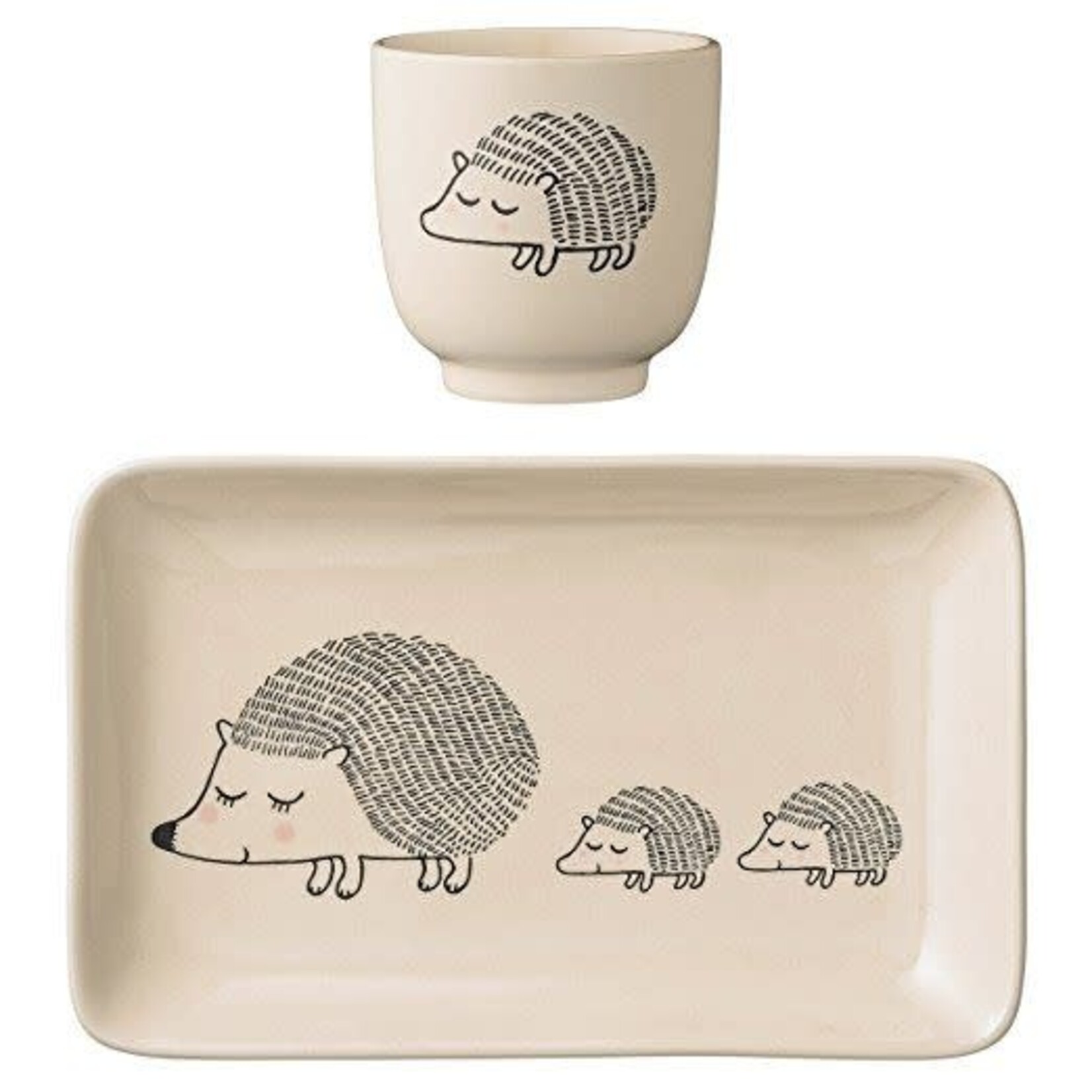 Assiette Porcelaine Hérisson