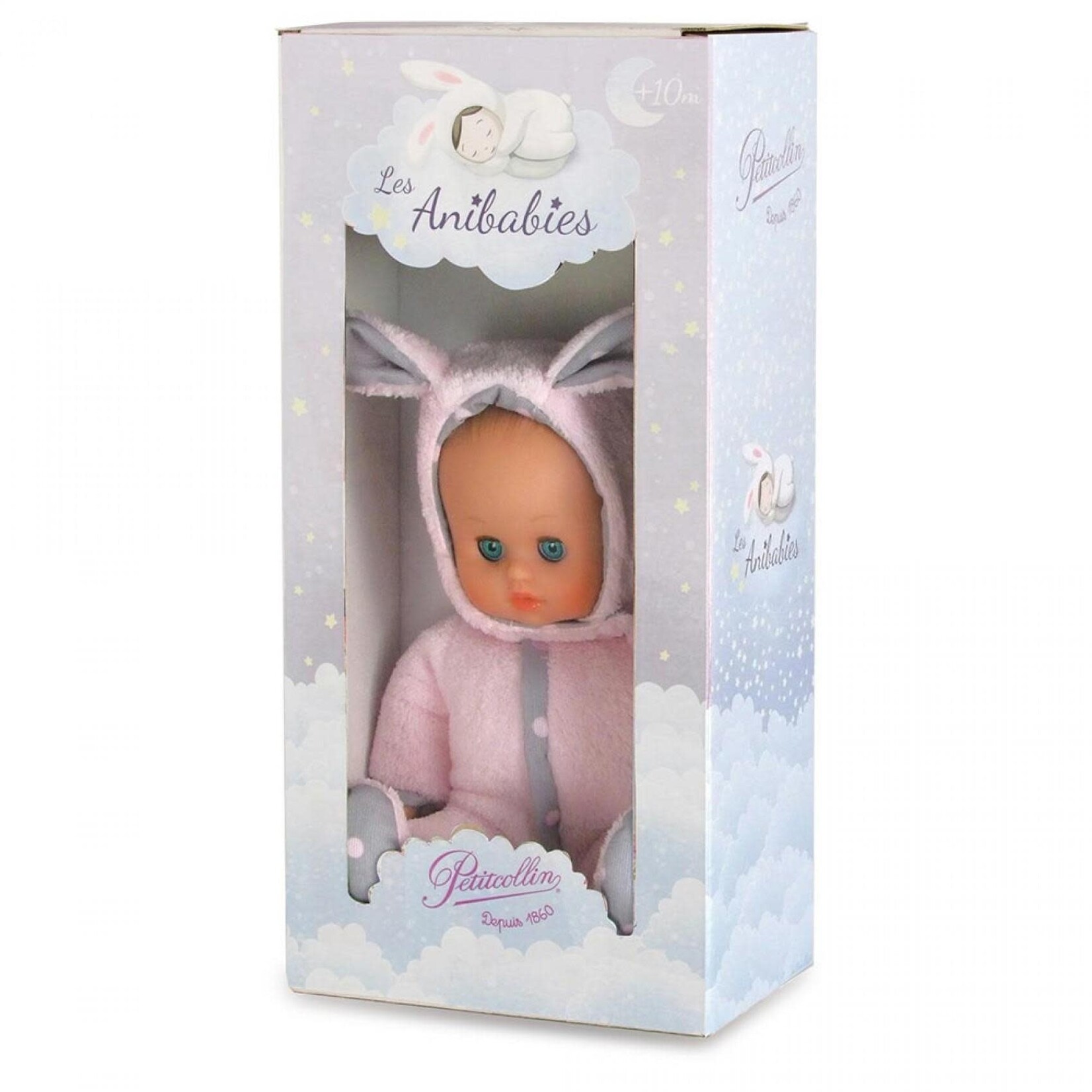 Petit Collin Poupée Anibabies Lapinou 28 cm