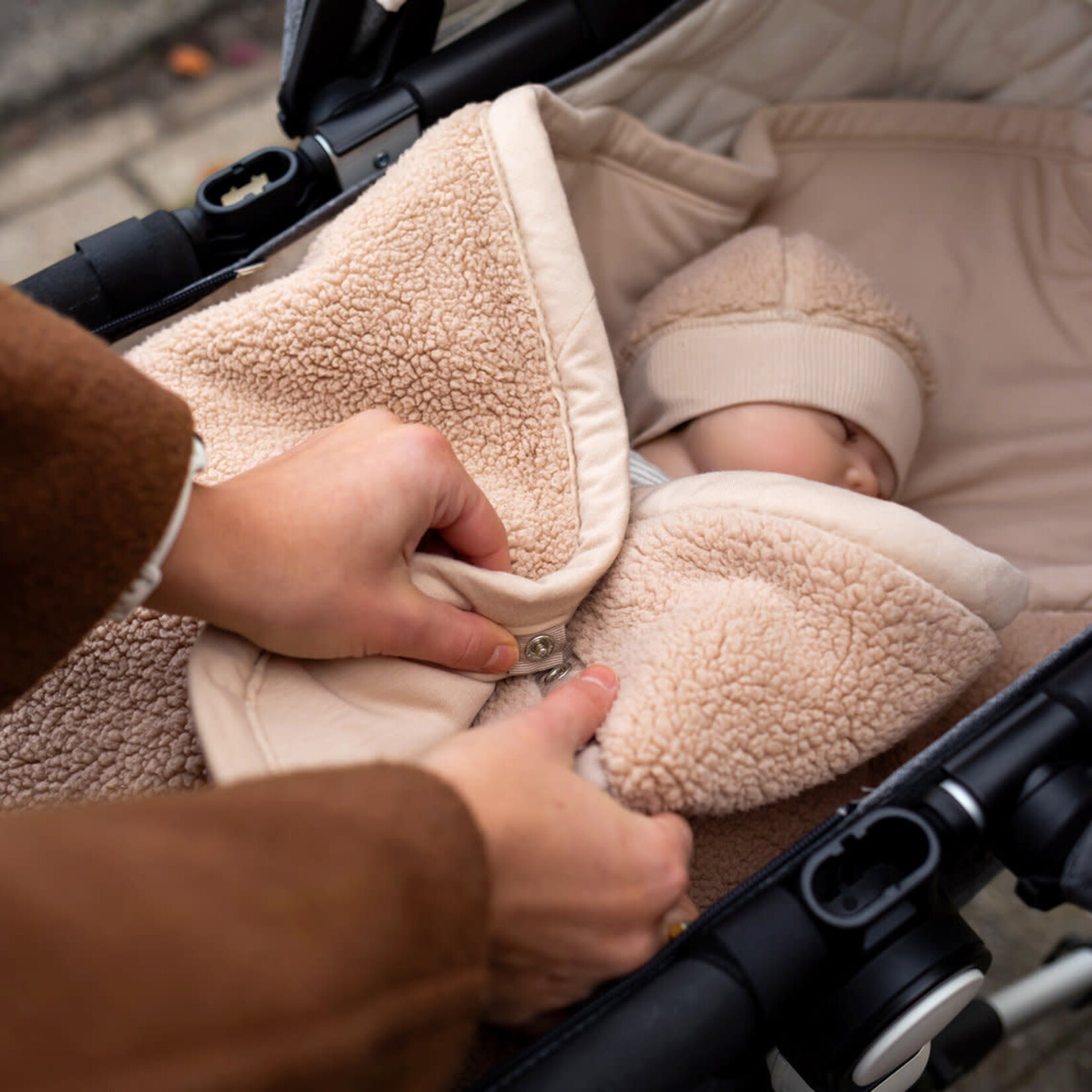 Bemini Biside Hiver Couverture Enveloppante Pady Tedy + Jersey 0-12M