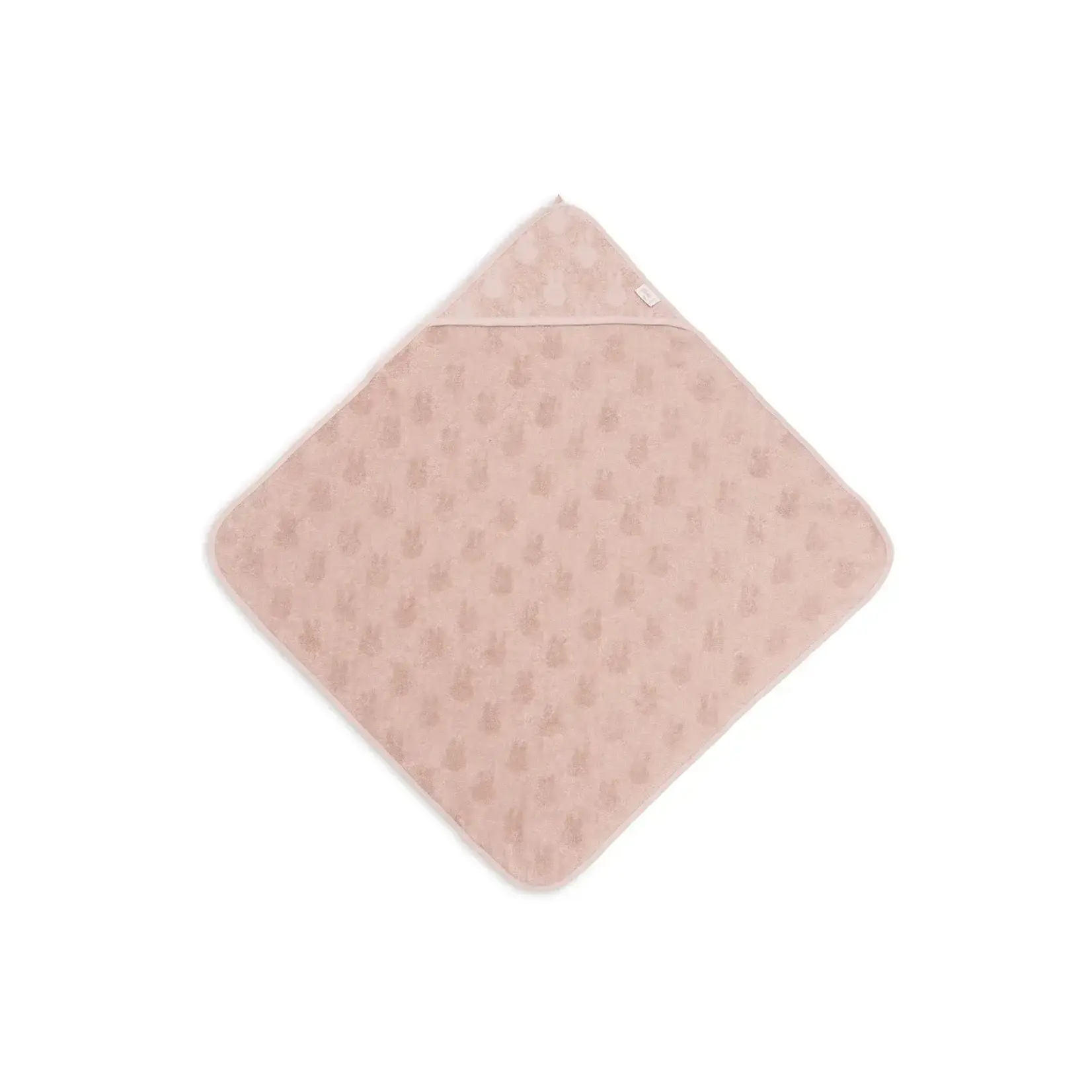 Jollein Cape de Bain Éponge 75x75cm Miffy Jacquard - Wild Rose