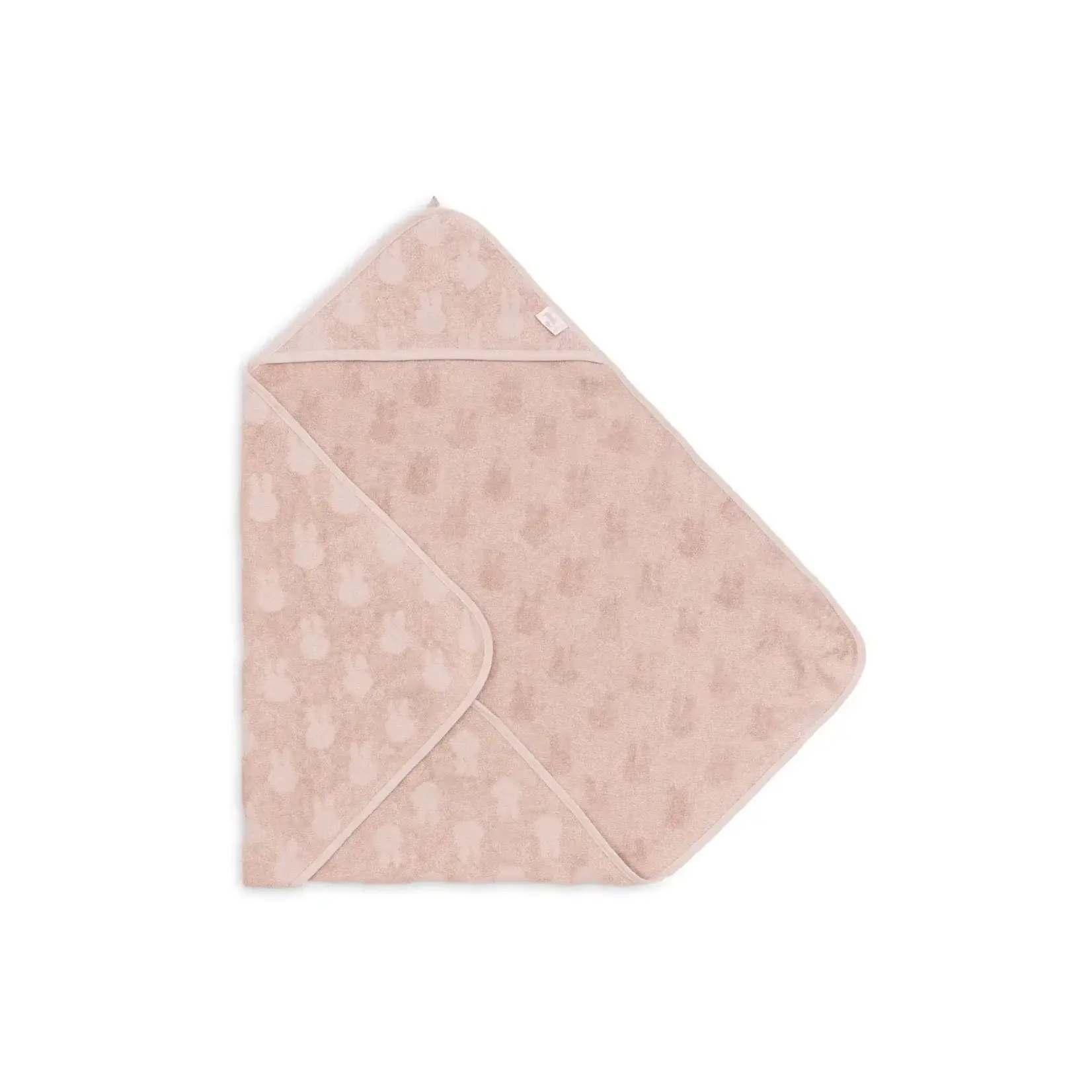 Jollein Cape de Bain Éponge 75x75cm Miffy Jacquard - Wild Rose