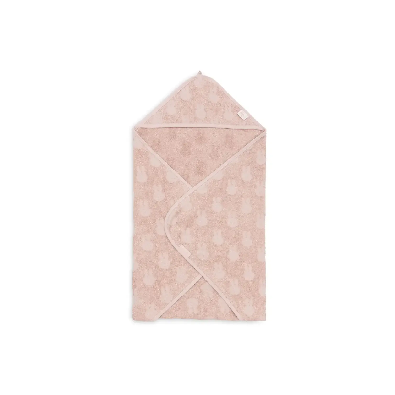 Jollein Cape de Bain Éponge 75x75cm Miffy Jacquard - Wild Rose