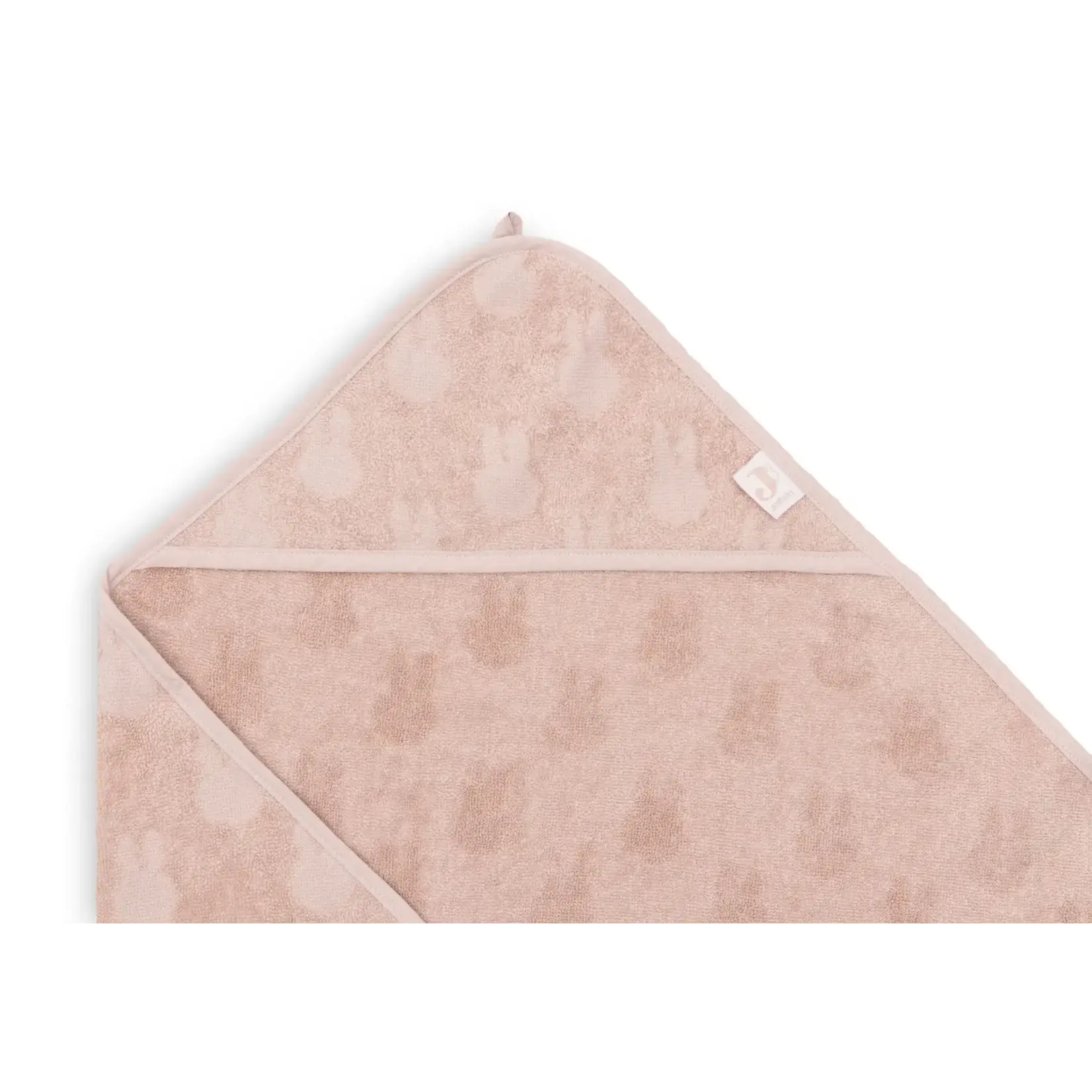 Jollein Cape de Bain Éponge 75x75cm Miffy Jacquard - Wild Rose