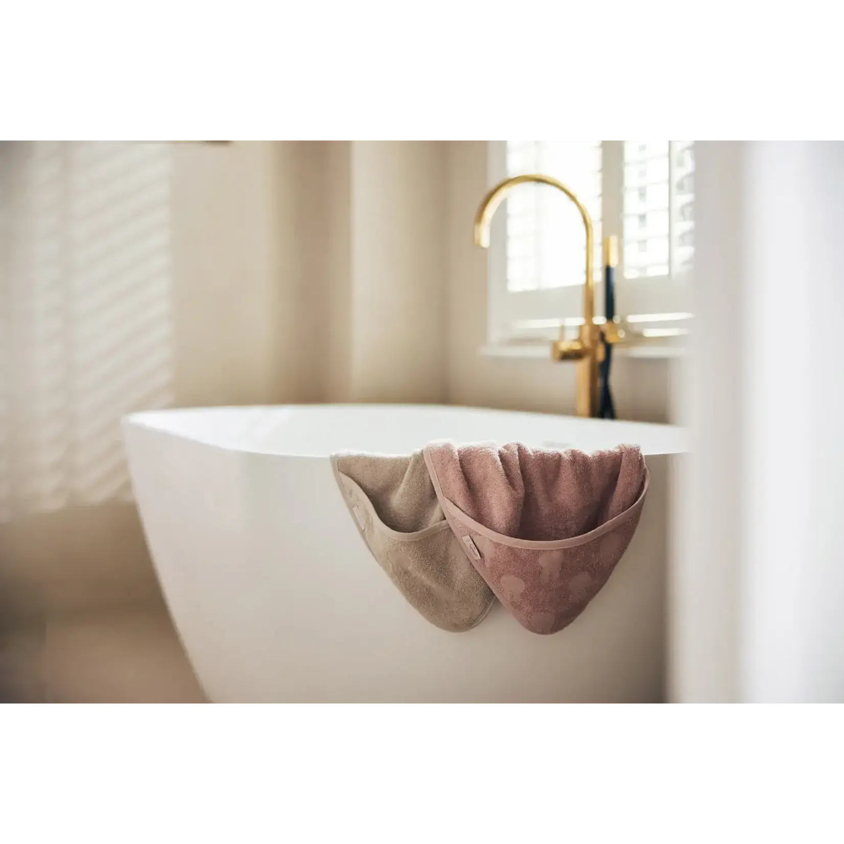 Jollein Cape de Bain Éponge 75x75cm Miffy Jacquard - Wild Rose