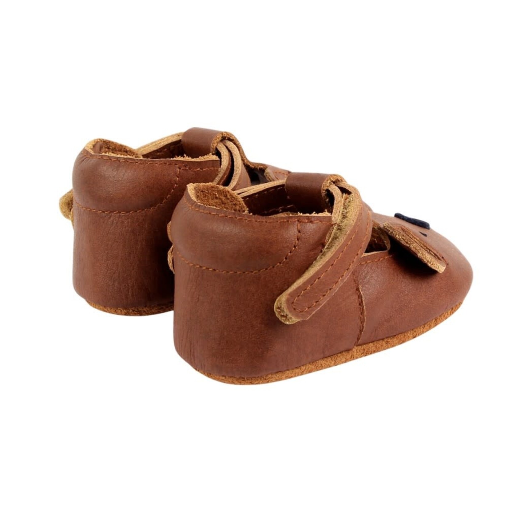 Donsje Chaussons Spark Classic Leather Bear Cognac