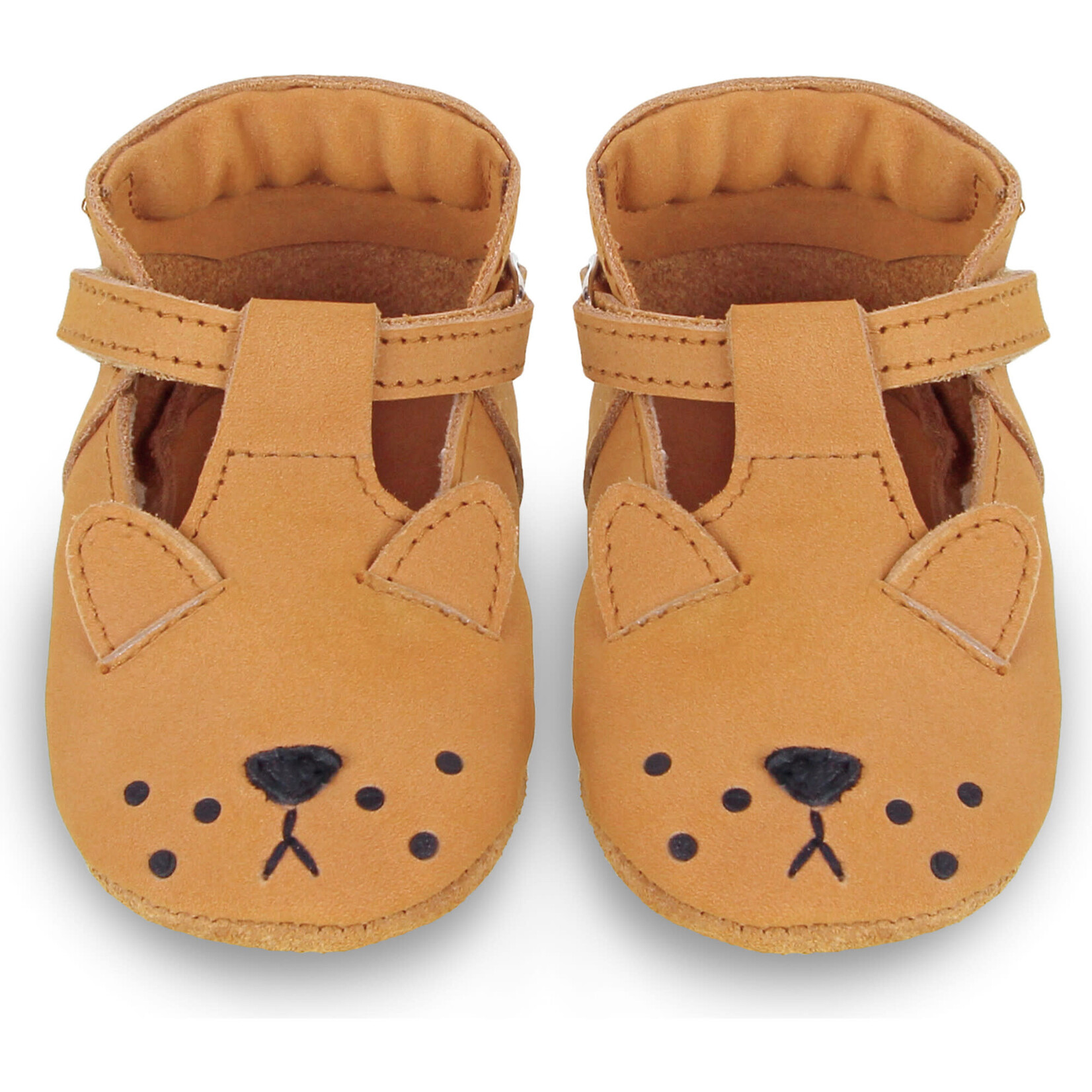 Donsje Chaussons Spark Classic Nubuck Lion Caramel