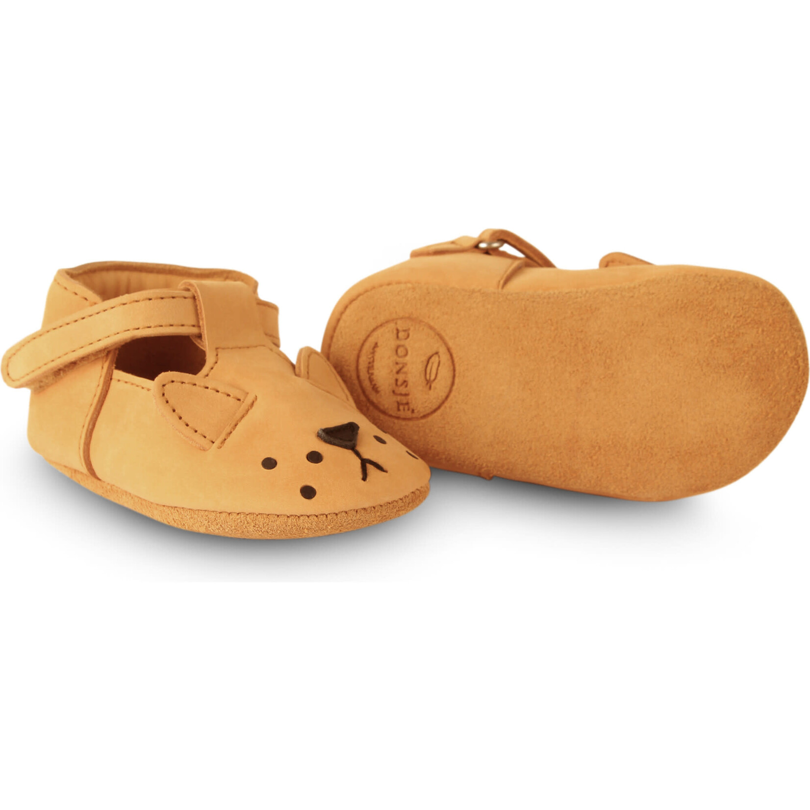 Donsje Chaussons Spark Classic Nubuck Lion Caramel