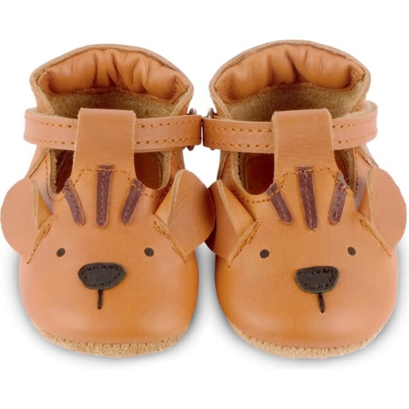 Donsje Chaussons Spark Classic Leather Tiger Camel 17-18
