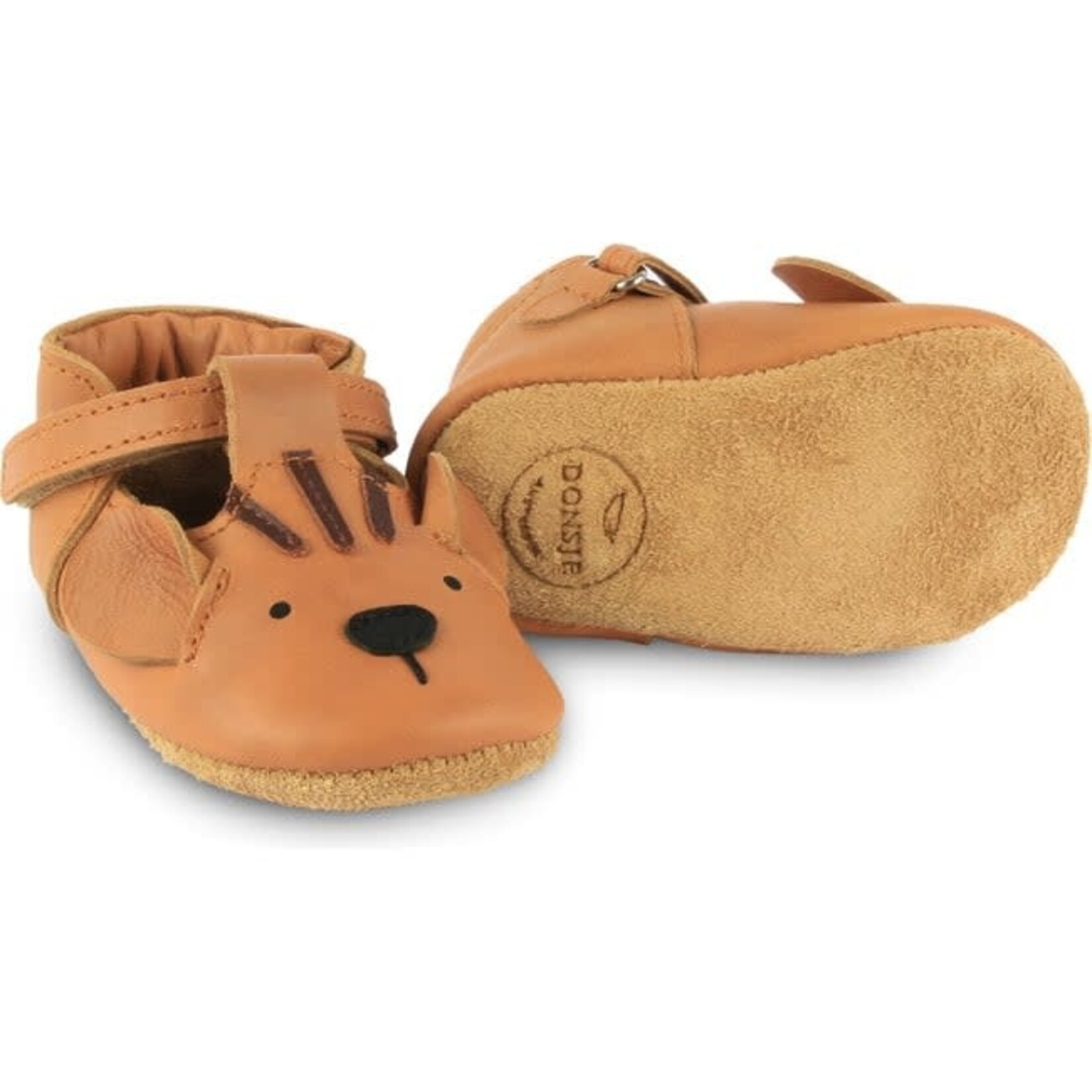 Donsje Chaussons Spark Classic Leather Tiger Camel 17-18