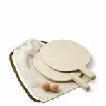 Liewood Set Tennis de Table Ping Pong en Bois John Tuscany Rose Golden Caramel