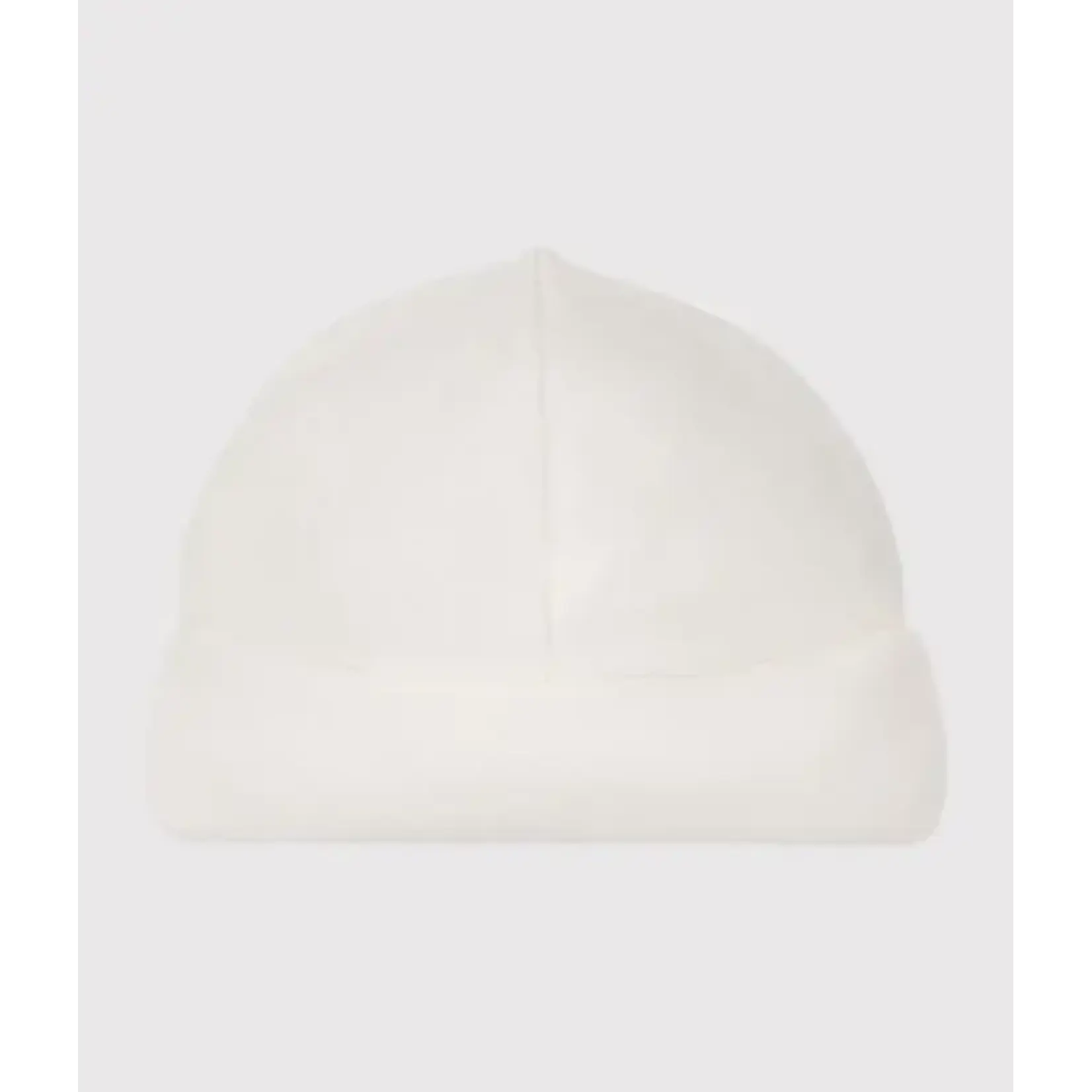 Petit Bateau Bonnet Naissance Bébé En Velours Blanc Marshmallow