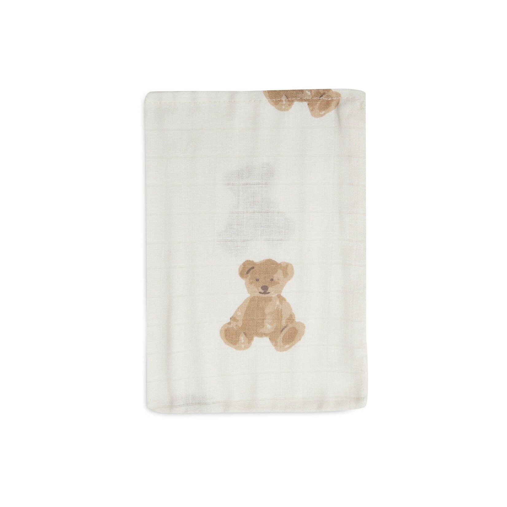 Jollein Lot 3 Gants de toilette Gaze de Coton Teddy Bear