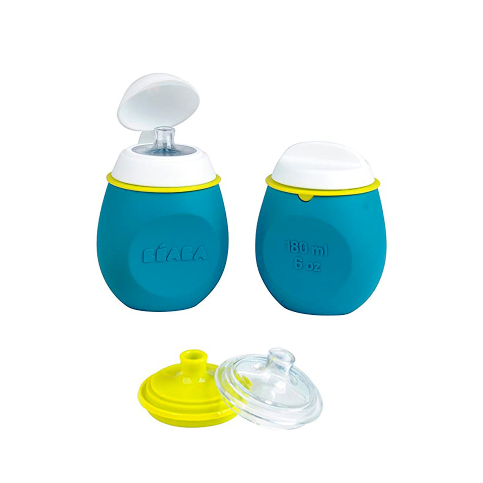 Beaba Gourde Souple Babysqueez 2 en 1 blue