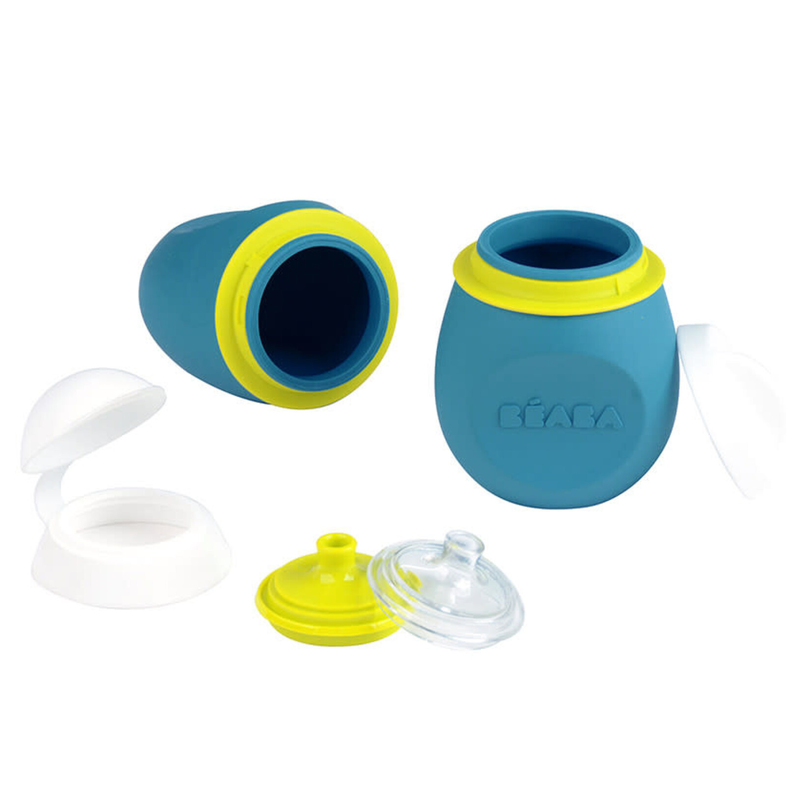 Beaba Gourde Souple Babysqueez 2 en 1 blue