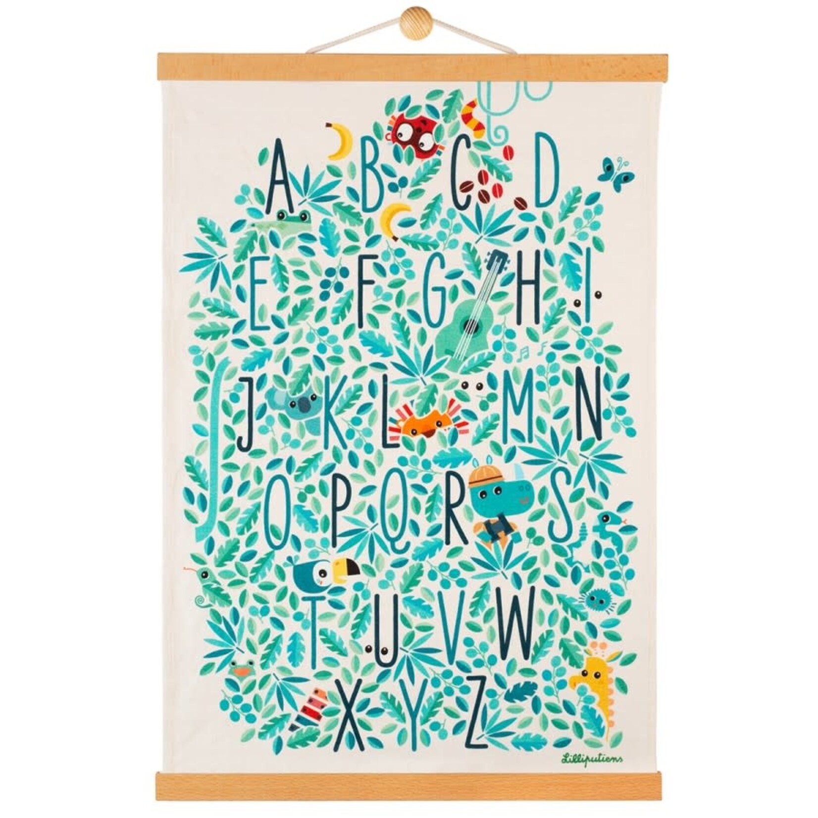 Lilliputiens Affiche Murale Jungle ABC