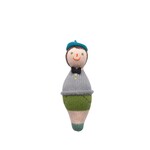 Hochet Tricot en  Laine Vierge Roly Poly