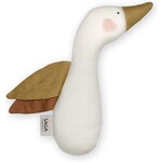 Saga Copenhagen Hochet Goose Toy Aron Cream