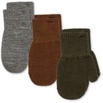 Kongessloejd Lot 3 Paires de Moufles Fille Hiver Bébé Magical Forest 6-18M