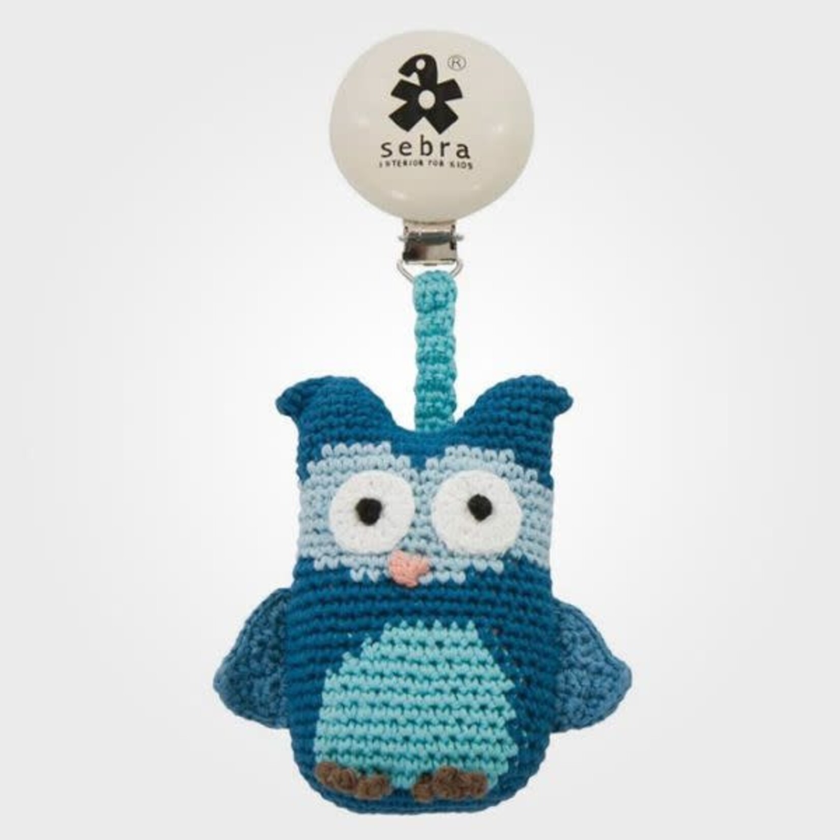 Sebra Jeu à Suspendre Crochet Clips Pour Poussette Hibou Lilac