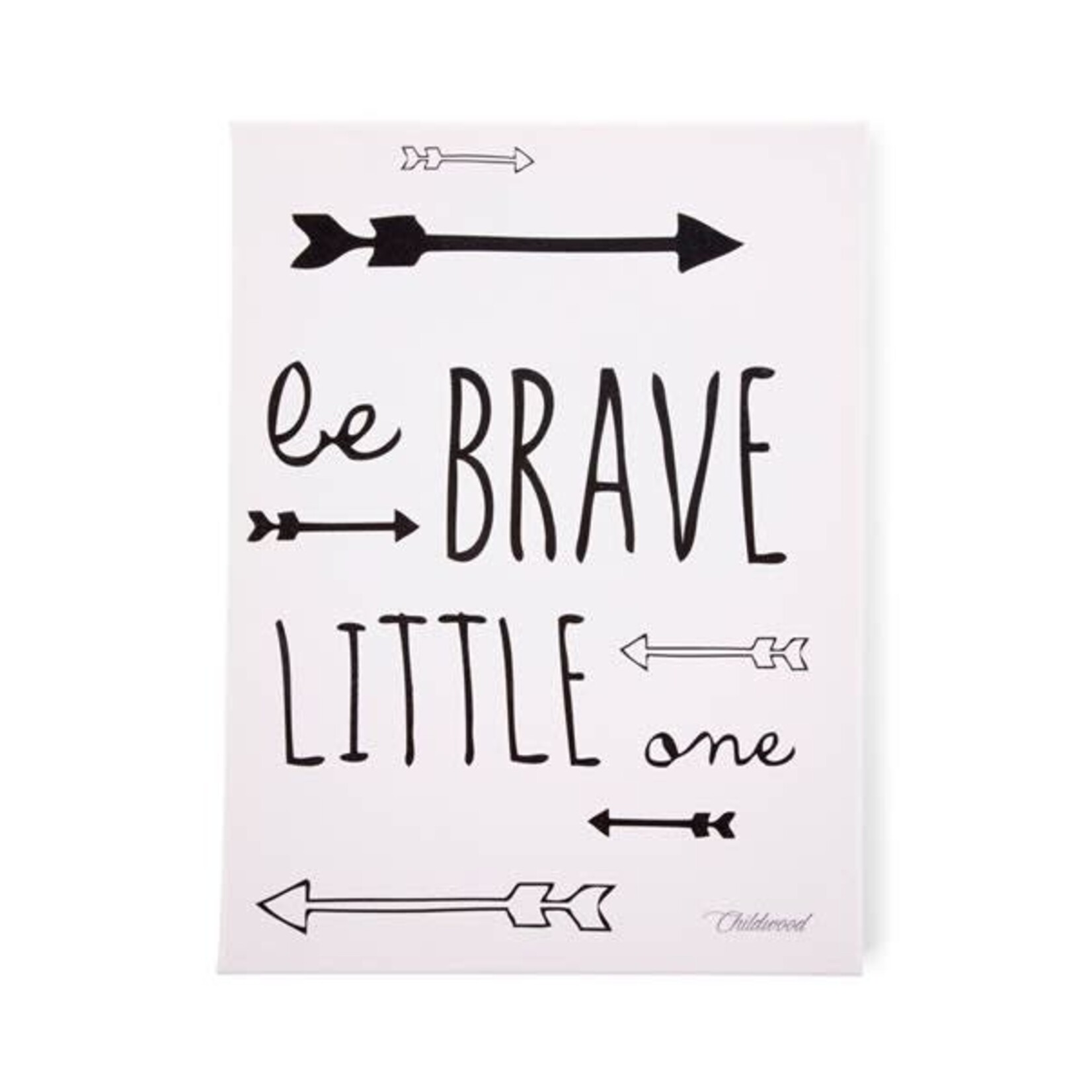 Childwood Peinture Be Brave Little One Noir & Blanc 30X40 CM