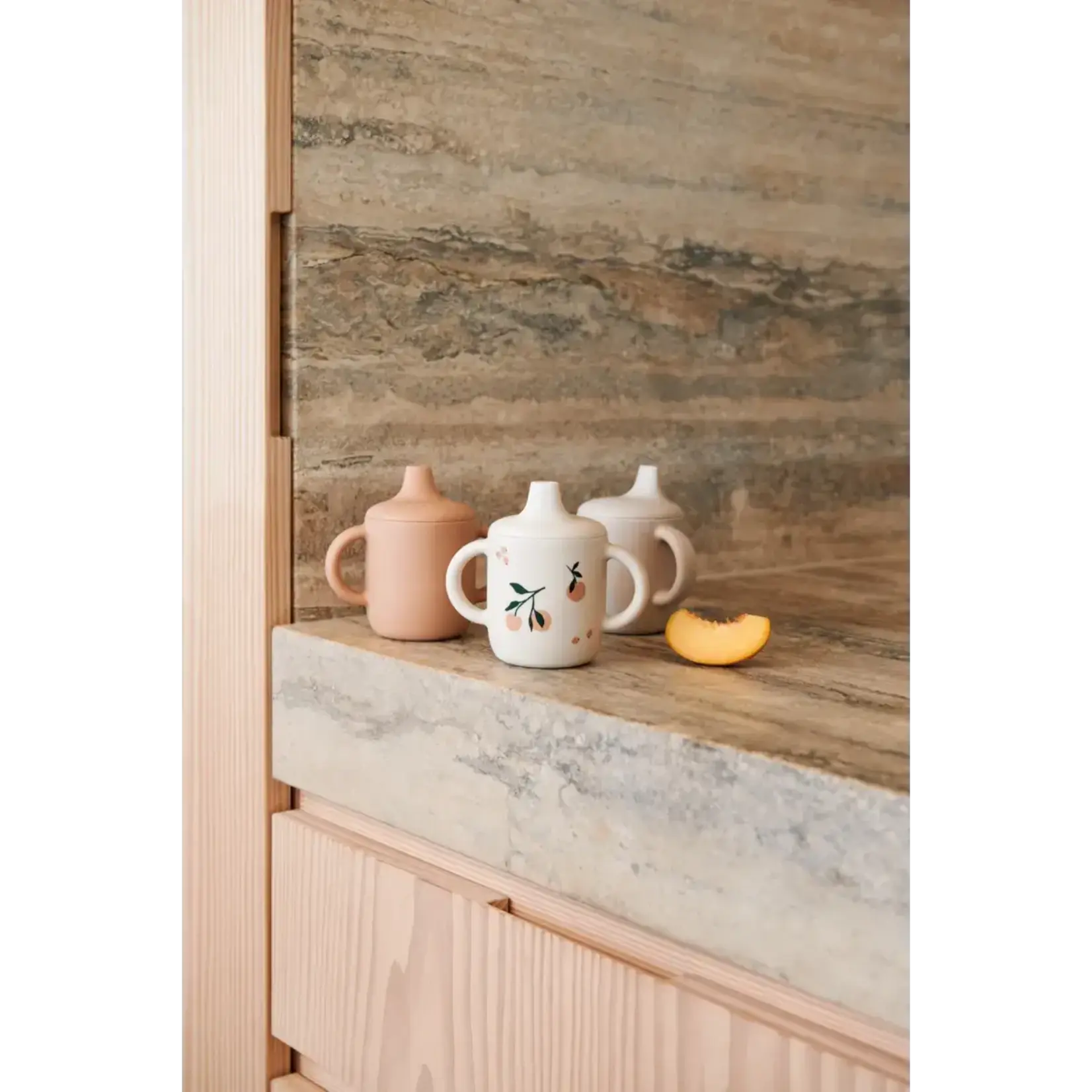 Liewood Neil Sippy Tasse Apprentissage Bébé à Bec Peach Sea Shell Mix