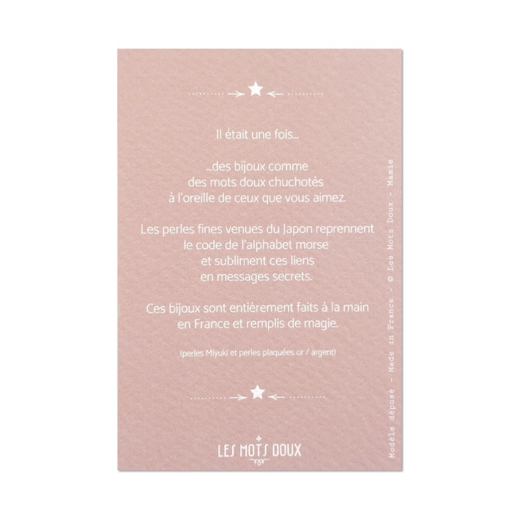 Les mots doux Bracelet en Code Morse Tu Vas Etre Mamie + Carte à Gratter Annonce Grossesse