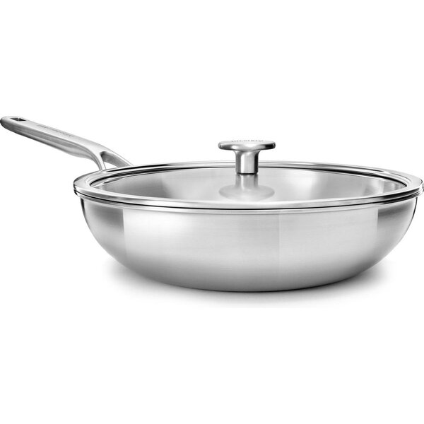 KitchenAid Wok 28cm KitchenAid MultiPly met deksel