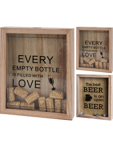 Excellent Houseware Kurk of bierdop houder 2ASS