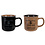 Cosy & Trendy Mok 30cl coffee love set-2 bruin/zwart