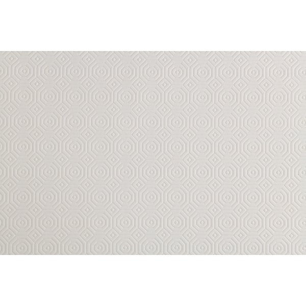 Wicotex Tafelbescherming uni - wit embossed  prijs per 10cm