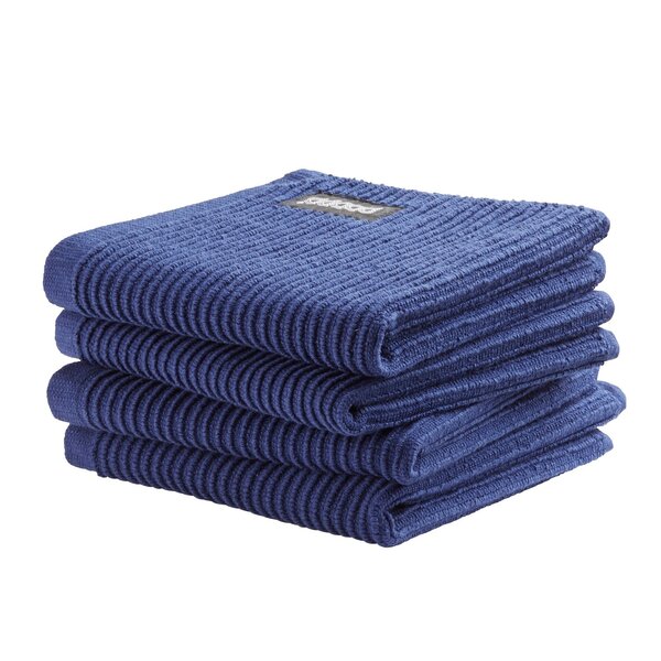 DDDDD Vaatdoek Basic Clean klassiek blauw set/4