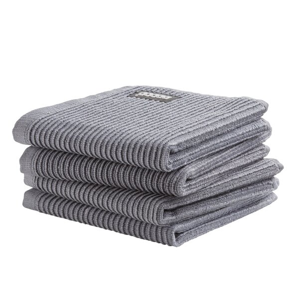 DDDDD Vaatdoek Basic Clean grijs set/4