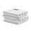 DDDDD Vaatdoek Stripe lichtgrijs-wit set/4