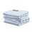 DDDDD Vaatdoek Stripe pastelblauw-wit set/4