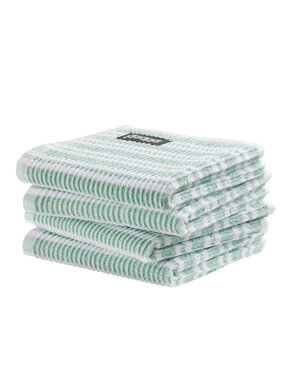 DDDDD Vaatdoek Stripe pastelgroen-wit set/4