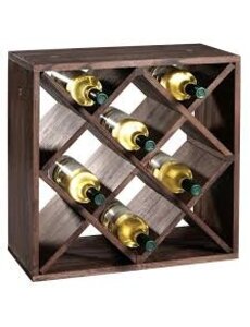 Kesper Wijnkastje voor 20 wijnflessen gebeitst