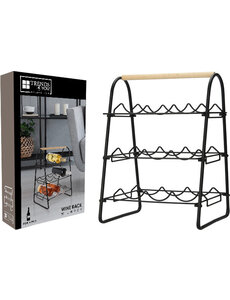  Wijnrek metaal voor 9 flessen