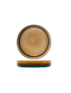 Cosy & Trendy Diep bord amber 23x4,3cm Quintana