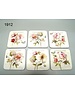  Glasonderzetter set 6 stuks Bloemen