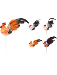Haan op stokje 33cm 4 soorten