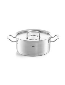 Fissler Kookpan 24cm laag Original Profi RVS deksel Fissler