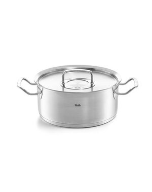 Fissler Kookpan 24cm laag Original Profi RVS deksel Fissler