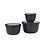 Mepal Multischalenset Cirqula 3-delig Nordic Black