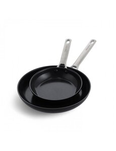Greenpan Koekenpannenset 2-delig 20-28cm Padova Black