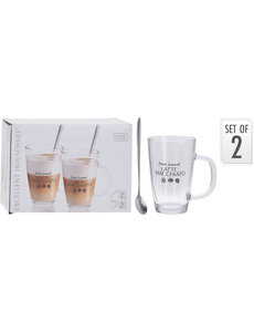 Excellent Houseware Latte macchiato set 4-delig 300ml