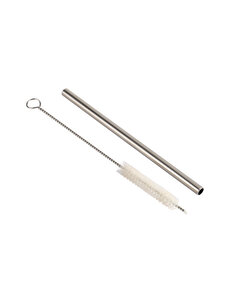 Cosy & Trendy Rietjes RVS 15cm 12 stuks met borstel